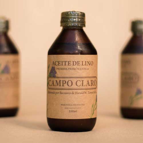Aceite de Lino virgen de primera presión en frío Campo Claro